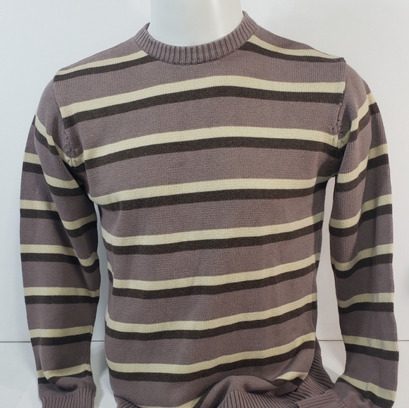 Element Brown Stripped Sweater - Picture 1 of 4